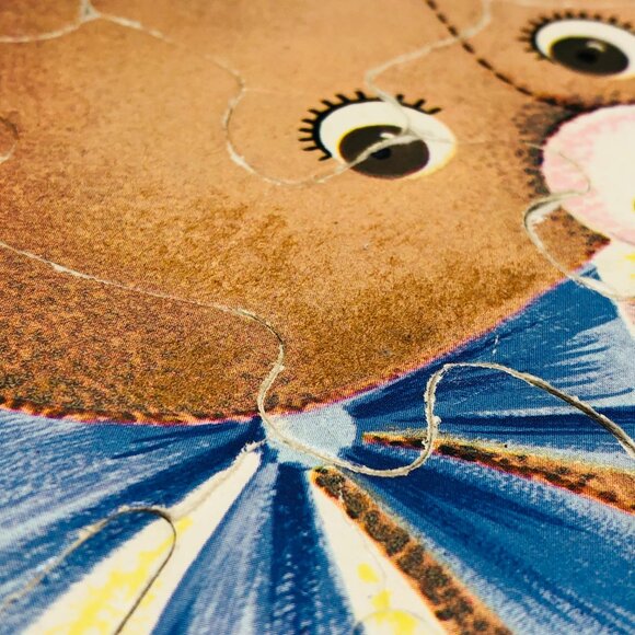 Vintage 60s Whitman Fuzzy Wuzzy Anthropomorphic Teddy Bear Frame Tray Puzzle - Picture 8 of 11